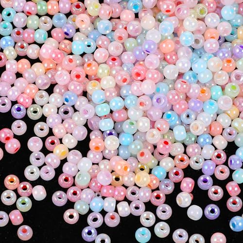 Pony Beads, 300 Stück Pony Perlen Bastelperlen Perlen Mit Großem Loch Glitzer Pony Perlen Mix Mehrfarbige Armbandperlen Kunststoffperlen Für Diy Schmuck Kunsthandwerk Haarflechten Schmuckdekorationen Pony Beads, 300 Stück Pony Perlen Bastelperlen Perlen Mit Großem Loch Glitzer Pony Perlen Mix Mehrfarbige Armbandperlen Kunststoffperlen Für Diy Schmuck Kunsthandwerk Haarflechten Schmuckdekorationen von Bremorou
