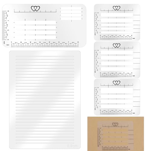 5 Stück Tagebuch Schablone Linierte Geradlinige Schablonen Umschläge Linie Stencil Führungslinien Linien Mit Maßstab Strichzeichnungen für Kartenpapier Journalbeschriftung Schreiben 5 Stück Tagebuch Schablone Linierte Geradlinige Schablonen Umschläge Linie Stencil Führungslinien Linien Mit Maßstab Strichzeichnungen für Kartenpapier Journalbeschriftung Schreiben von Bremorou