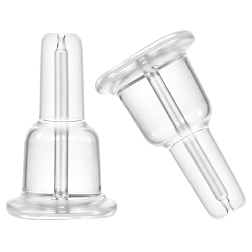 50 Stück Ohrstecker Schließen Verschluss Ohrringe Silikon Ohrstecker Stopper Ersatzteile Für Ohrringe Klar Universal Verschluss Ersatz Für Damen Hängende 1 × 0,6 × 0,6 Cm von Bremorou
