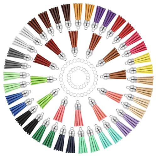 50 Stück Quasten Anhänger Schlüsselanhänger Quaste Leder Troddel Anhänger Mini Bunt Quaste DIY Leder Dekorationen Mini Retro Charm Quaste Schlüsselanhänger Handwerk Zubehör Für Taschen Armband 50 Stück Quasten Anhänger Schlüsselanhänger Quaste Leder Troddel Anhänger Mini Bunt Quaste DIY Leder Dekorationen Mini Retro Charm Quaste Schlüsselanhänger Handwerk Zubehör Für Taschen Armband von Bremorou
