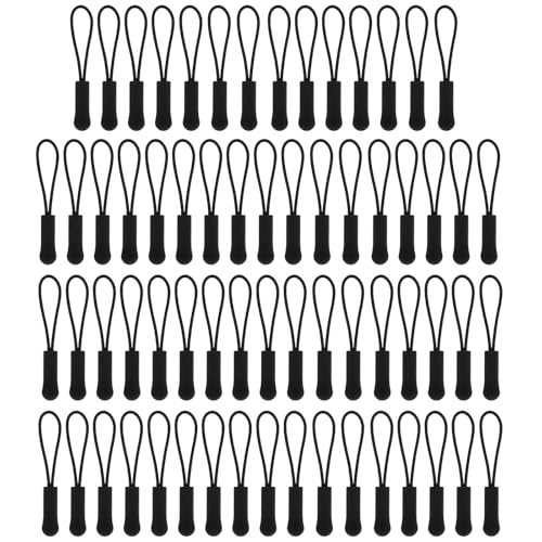 50 Stück Bunte Reißverschluss Zipper Set - Ersatz Reißverschlussanhänger Universal Reparatur Set für Koffer und Rucksäcke (Schwarz) 50 Stück Bunte Reißverschluss Zipper Set - Ersatz Reißverschlussanhänger Universal Reparatur Set für Koffer und Rucksäcke (Schwarz) von Bremorou