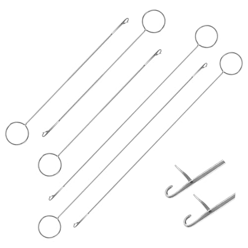 6 Stück Lang Wendenadel Metall Schlaufenwender Nadelhaken mit Riegel Durchziehnadeln Häkelwerkzeug Loop Turner Nähwerkzeuge Einfädler für Stoff Gürtel Streifen Diy Stricken Zubehör 2 Größen 6 Stück Lang Wendenadel Metall Schlaufenwender Nadelhaken mit Riegel Durchziehnadeln Häkelwerkzeug Loop Turner Nähwerkzeuge Einfädler für Stoff Gürtel Streifen Diy Stricken Zubehör 2 Größen von Bremorou