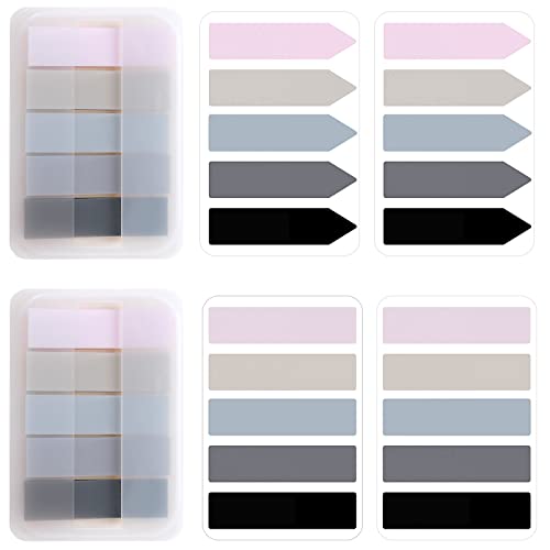 600 Stück Haftnotizen Tabs Haftstreifen Transparent Selbstklebende Haftmarker Sticky Tabs Aesthetic Haftstreifen Pastell Annotating Tabs Seite Marker Pagemarker Set Für Seiten Markierung von Bremorou