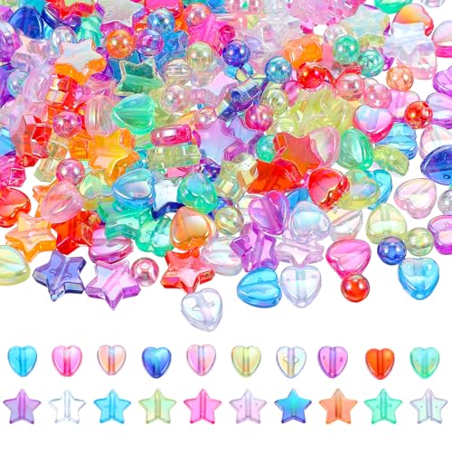 600 Stück Perlen für Armbänder Stern Zum Auffädeln Sterne Acryl Sternform Bunt Farben für Erwachsene Armbandherstellung Armband Basteln Halskette 600 Stück Perlen für Armbänder Stern Zum Auffädeln Sterne Acryl Sternform Bunt Farben für Erwachsene Armbandherstellung Armband Basteln Halskette von Bremorou