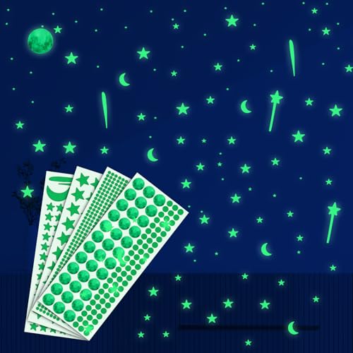 637 Stück Leuchtende Sterne Wandsticker Im Dunkelen Leuchtsterne Kinderzimmer Sternenhimmel Aufkleber Selbstklebend Stern Leucht für Die Decke Leuchtend für Wände Und Decken Deko 637 Stück Leuchtende Sterne Wandsticker Im Dunkelen Leuchtsterne Kinderzimmer Sternenhimmel Aufkleber Selbstklebend Stern Leucht für Die Decke Leuchtend für Wände Und Decken Deko von Bremorou