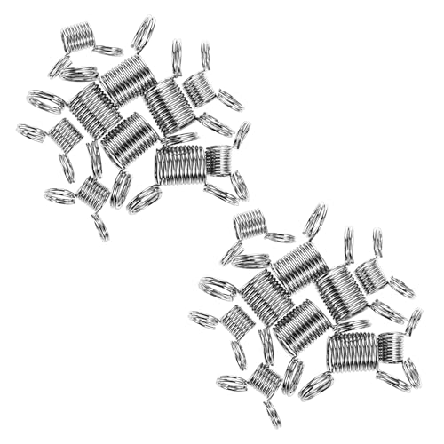 Perlenstopper zur Schmuckherstellung, 20 Stück, Knotengreifer, Werkzeug für Silikonperlen, Perlenschnur-Clips, kreative Perlendraht-Enden, um zu verhindern, dass Perlen herunterfallen, für Armbänder von Bremorou