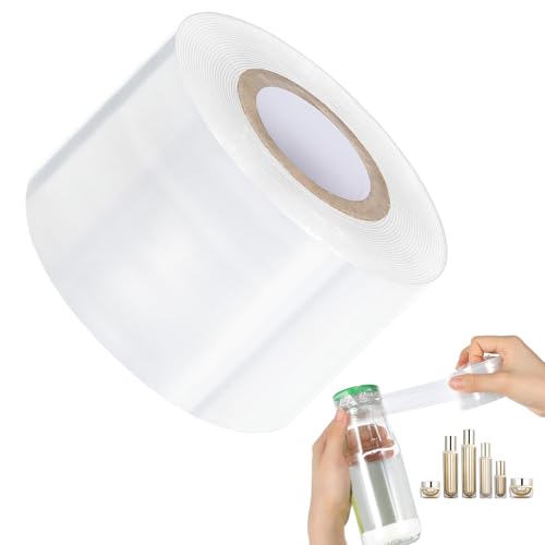 Schrumpffolie für Flaschen, Rolle, Mini-Stretchfolie für Flaschen, Gläser, Dichtungen, robuste Stretchfolie, transparente PVC-Wärmflaschen-Schrumpfbänder, Sortimentsset für Gläser, Dosen, Dosen Schrumpffolie für Flaschen, Rolle, Mini-Stretchfolie für Flaschen, Gläser, Dichtungen, robuste Stretchfolie, transparente PVC-Wärmflaschen-Schrumpfbänder, Sortimentsset für Gläser, Dosen, Dosen von Bremorou
