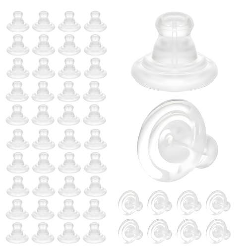 Silikon-Ohrring-Verschlüsse für Drahtohrringe, Verriegelung für Ohrstecker/Tropfen, schwerer Komfort, Gummi-Ohrring-Verschlüsse für Ohrstecker, Sicherheits-Stopper für Damen und Herren, 10 Stück (50) von Bremorou