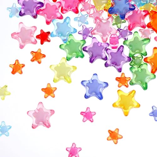 100 Stück Acryl Stern Perlen für Armbänder 11/20mm Bunt Sternform Sterne Farben Abstandsperlen Charms Sternperlen Star Beads für Diy Schmuckherstellung Basteln Auffädeln Armband 100 Stück Acryl Stern Perlen für Armbänder 11/20mm Bunt Sternform Sterne Farben Abstandsperlen Charms Sternperlen Star Beads für Diy Schmuckherstellung Basteln Auffädeln Armband von Bremorou