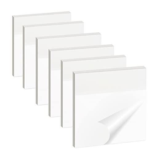 300 Stück Transparente Haftnotizen, Brencco Sticky Notes Wasserfest und Wiederbeschreibbar, Haftnotizen-Set, Haftnotizblöcke Für Zuhause/Schule/Büro/PET (75 x 75 mm), kleine von Brencco