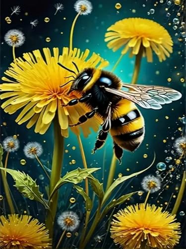 Brennora 11CT Vorgedrucktes Kreuzstich-Set Bienenblume für Erwachsene und Anfänger DIY Stickbilder für Wandkunst-Heimdekoration 40x50 cm Brennora 11CT Vorgedrucktes Kreuzstich-Set Bienenblume für Erwachsene und Anfänger DIY Stickbilder für Wandkunst-Heimdekoration 40x50 cm von Brennora