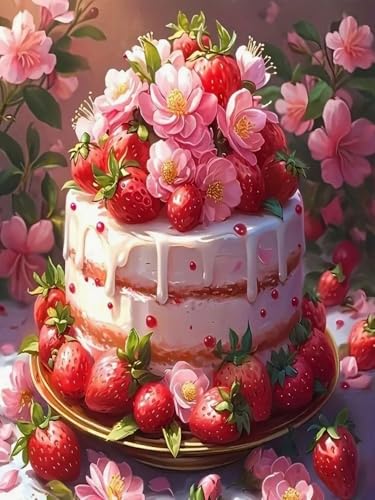 Brennora 11CT Vorgedrucktes Kreuzstich-Set Blumen-Obstkuchen für Erwachsene und Anfänger DIY Stickbilder für Wandkunst-Heimdekoration 40x50 cm Brennora 11CT Vorgedrucktes Kreuzstich-Set Blumen-Obstkuchen für Erwachsene und Anfänger DIY Stickbilder für Wandkunst-Heimdekoration 40x50 cm von Brennora