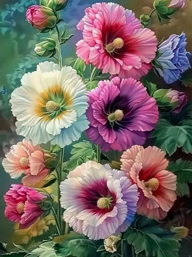 Brennora 5D-Diamant-Malset Bunte Blumen DIY-Malset für Erwachsene und Kinder Malen nach Zahlen runde Strass-Bastelleinwand für Heimdekoration 40x50 cm Brennora 5D-Diamant-Malset Bunte Blumen DIY-Malset für Erwachsene und Kinder Malen nach Zahlen runde Strass-Bastelleinwand für Heimdekoration 40x50 cm von Brennora