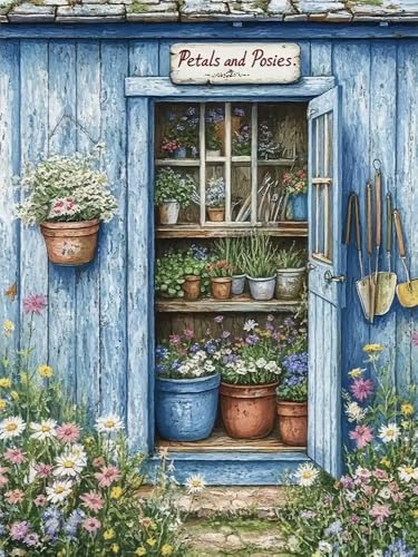 Brennora 5D Diamond Painting Set Bunte Blumen Erwachsene DIY-Mosaik Arts Crystal Strass Kunsthandwerk für Zuhause Wand Dekor 40x50 cm von Brennora