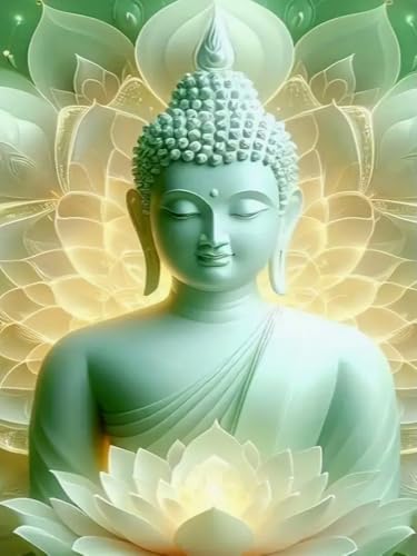 Brennora Vorgedruckt Kreuzstich Set Buddha 11CT Stickerei Leinwand kit DIY Kunst für Anfänger Kinder Heimdekoration 40x50 cm Brennora Vorgedruckt Kreuzstich Set Buddha 11CT Stickerei Leinwand kit DIY Kunst für Anfänger Kinder Heimdekoration 40x50 cm von Brennora