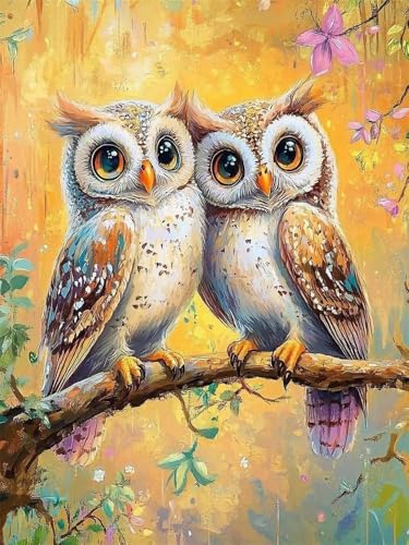 Brennora Vorgedruckt Kreuzstich Set Süße Eule 11CT Stickerei Leinwand kit DIY Kunst für Anfänger Kinder Heimdekoration 40x50 cm Brennora Vorgedruckt Kreuzstich Set Süße Eule 11CT Stickerei Leinwand kit DIY Kunst für Anfänger Kinder Heimdekoration 40x50 cm von Brennora