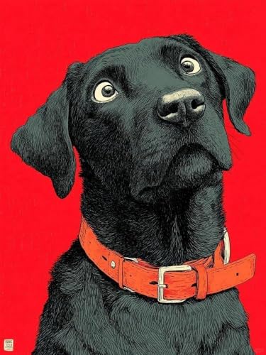Brennora Vorgedruckt Kreuzstich Set Tier Hunde 11CT Stickerei Leinwand kit DIY Kunst für Anfänger Kinder Heimdekoration 40x50 cm Brennora Vorgedruckt Kreuzstich Set Tier Hunde 11CT Stickerei Leinwand kit DIY Kunst für Anfänger Kinder Heimdekoration 40x50 cm von Brennora