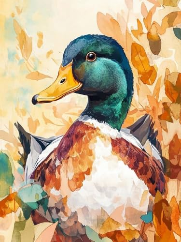 Brennora Vorgedruckt Kreuzstich Set Tierische Enten 11CT Stickerei Leinwand kit DIY Kunst für Anfänger Kinder Heimdekoration 40x50 cm Brennora Vorgedruckt Kreuzstich Set Tierische Enten 11CT Stickerei Leinwand kit DIY Kunst für Anfänger Kinder Heimdekoration 40x50 cm von Brennora