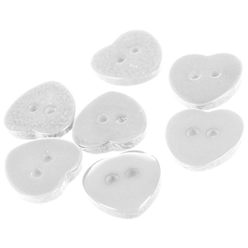 Brensty 200Pcs Massenplastikherz-Knopf Verlost 11Mm NäHende Fertigkeit-Karten DIY Farbe: Brensty 200Pcs Massenplastikherz-Knopf Verlost 11Mm NäHende Fertigkeit-Karten DIY Farbe: von Brensty
