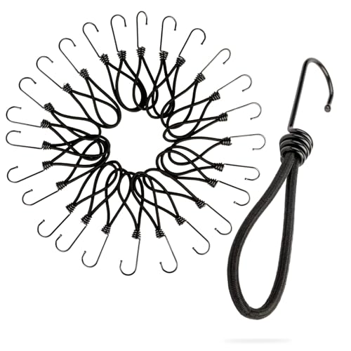 Brevanza 25 Stück Expander mit Haken, Spanngummi mit Haken, Gummispanner, Gummi Expander Set, Spanner mit Haken, Expanderhaken, Expanderschlingen, Planenspanner für Outdoor oder Ladungssicherung Brevanza 25 Stück Expander mit Haken, Spanngummi mit Haken, Gummispanner, Gummi Expander Set, Spanner mit Haken, Expanderhaken, Expanderschlingen, Planenspanner für Outdoor oder Ladungssicherung von Brevanza