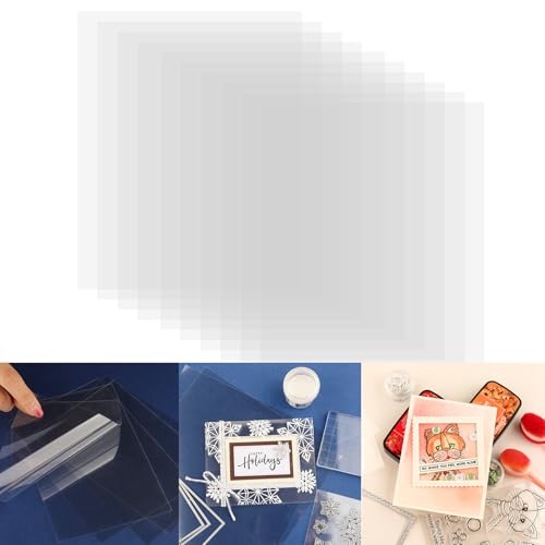 10 hitzebeständige, transparente Acetatblätter zum Schütteln und Stempeln für Schüttler, Karten, Fenster, Plastikplatten, Wärme -Emboss, Kartenproduktion, Antistatik, 21,6 x 27,9 cm 10 hitzebeständige, transparente Acetatblätter zum Schütteln und Stempeln für Schüttler, Karten, Fenster, Plastikplatten, Wärme -Emboss, Kartenproduktion, Antistatik, 21,6 x 27,9 cm von Briartw