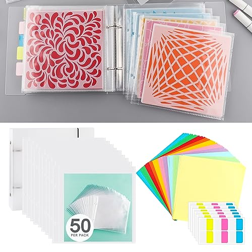 Briartw Keksschablonen-Aufbewahrungsordner zur Aufbewahrung, 15,2 x 15,2 cm, Schablonen, Stanzformen, DIY, Scrapbooking, transparenter Stempel, Aufbewahrungsordner, Organizer enthält 1 Hülle, 50 Briartw Keksschablonen-Aufbewahrungsordner zur Aufbewahrung, 15,2 x 15,2 cm, Schablonen, Stanzformen, DIY, Scrapbooking, transparenter Stempel, Aufbewahrungsordner, Organizer enthält 1 Hülle, 50 von Briartw