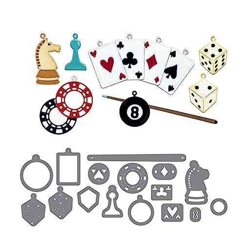 Brettspiele, Stanzformen für Kartenherstellung, Stanzformen für DIY, Scrapbooking, handgemachtes Papier, Basteln, Prägeschablone, Fotoalbum, Bastelwerkzeug, Dekorationskarten Brettspiele, Stanzformen für Kartenherstellung, Stanzformen für DIY, Scrapbooking, handgemachtes Papier, Basteln, Prägeschablone, Fotoalbum, Bastelwerkzeug, Dekorationskarten von Briartw