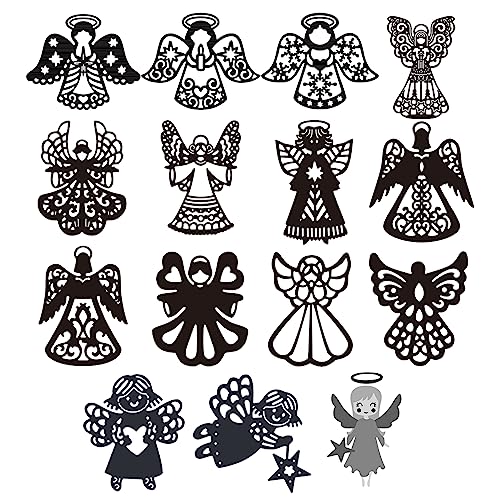 Briartw 15 x Engels-Stanzformen, Engelssegen, Metallschablonen für Kartenherstellung, DIY, Scrapbooking, handgefertigte Einladungskarten, Postkarten, Stressabbau, Prägedekoration, Bastelwerkzeug Briartw 15 x Engels-Stanzformen, Engelssegen, Metallschablonen für Kartenherstellung, DIY, Scrapbooking, handgefertigte Einladungskarten, Postkarten, Stressabbau, Prägedekoration, Bastelwerkzeug von Briartw