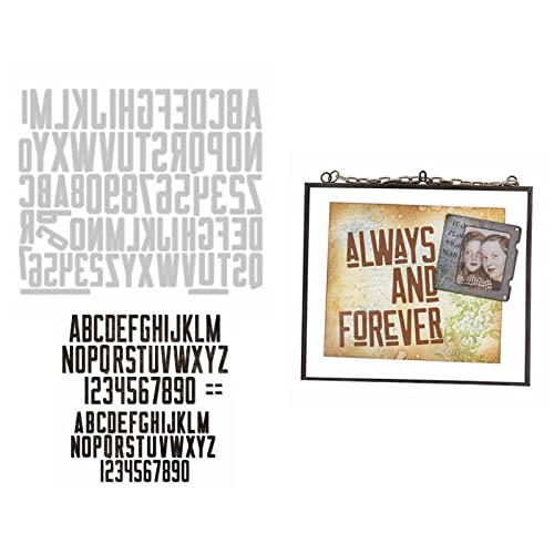 Briartw 2 Größen Großbuchstaben & Zahlen Alphabet Metall Stanzformen Set DIY Scrapbooking Prägeschablonen Kartenherstellung Album Fotos Dekoration Stanzschablone DIY Papier Grußkarten Briartw 2 Größen Großbuchstaben & Zahlen Alphabet Metall Stanzformen Set DIY Scrapbooking Prägeschablonen Kartenherstellung Album Fotos Dekoration Stanzschablone DIY Papier Grußkarten von Briartw