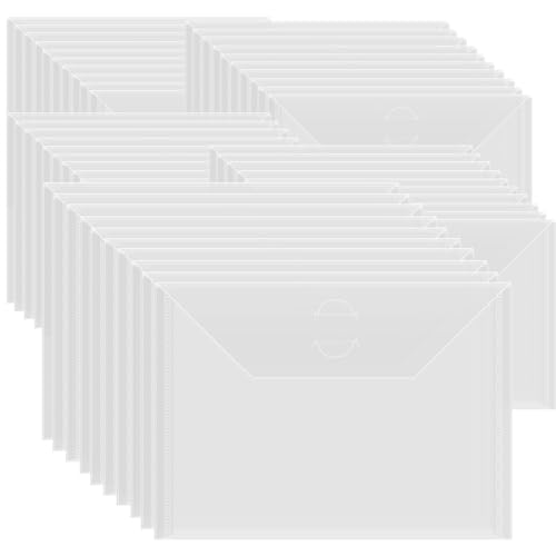 Briartw 50 transparente Aufbewahrungsumschläge, 17,8 x 12,7 cm, wiederverschließbare Kunststoff-Umschläge für Stanzformen, Schablonen, Basteln, Organizer, Aufbewahrungstasche für transparente Stempel, von Briartw