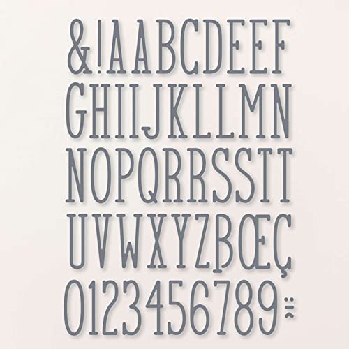 Briartw Alphanumerische Stanzformen, Großbuchstaben, Großbuchstaben-Symbol für Kartenherstellung, DIY-Sammelalben, handgefertigte Einladungskarten, Postkarte Briartw Alphanumerische Stanzformen, Großbuchstaben, Großbuchstaben-Symbol für Kartenherstellung, DIY-Sammelalben, handgefertigte Einladungskarten, Postkarte von Briartw