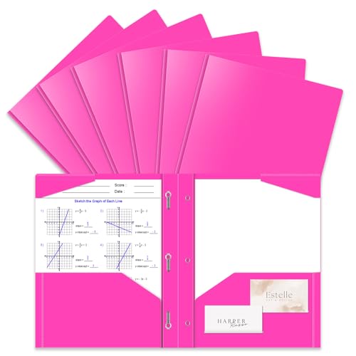 Briartw Kunststoffordner mit Zinken, lustiges Briefformat für Mädchen, Frauen, kreatives Schreiben, Kunstprojekte, Stillstudenten und süßer Stil, 6 Stück Briartw Kunststoffordner mit Zinken, lustiges Briefformat für Mädchen, Frauen, kreatives Schreiben, Kunstprojekte, Stillstudenten und süßer Stil, 6 Stück von Briartw