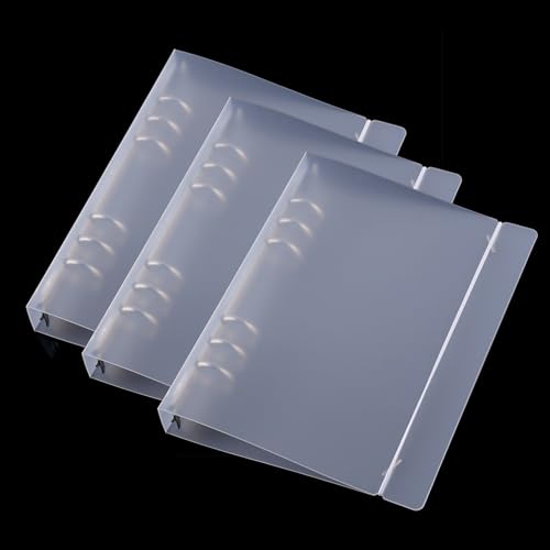 Briartw Ringbuch mit 6 Ringen, A5, für Zuhause, Büro, Schule, 2,5 cm, runder Ringordner, Aufbewahrungsordner, hält bis zu 20,3 x 14,4 cm für Papier, Dokumente und Seitenschutztaschen, 3 Stück Briartw Ringbuch mit 6 Ringen, A5, für Zuhause, Büro, Schule, 2,5 cm, runder Ringordner, Aufbewahrungsordner, hält bis zu 20,3 x 14,4 cm für Papier, Dokumente und Seitenschutztaschen, 3 Stück von Briartw