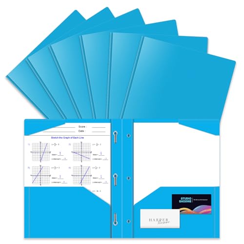 Briartw Robuste Ordner mit Zinken, klassisches Blau für alle Zwecke, Schule, Büro, Zuhause, Universalfarbe für die Organisation jedes Projekts, 6 Stück Briartw Robuste Ordner mit Zinken, klassisches Blau für alle Zwecke, Schule, Büro, Zuhause, Universalfarbe für die Organisation jedes Projekts, 6 Stück von Briartw