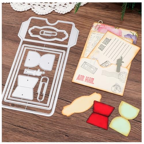 Briartw Stanzformen für Kartengestaltung – Metallschablone für Bastelarbeiten, Scrapbooking, handgefertigte Einladungskarten, Postkarten, Stress-Präge, Dekoration, Bastelwerkzeug von Briartw
