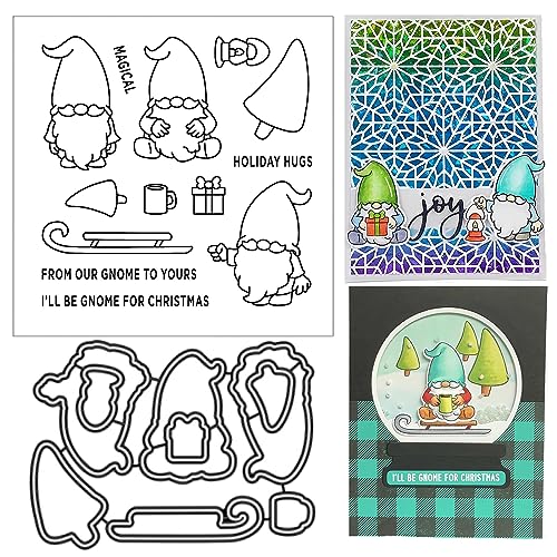 Briartw Stempel und Stanzformen für Kartenherstellung, Zwerg, transparente Stempel und Stanzformen, Weihnachtsstempel für DIY, Scrapbooking, Erstellen von Grußkarten, Einladungen, Dekorationsgeschenk, Briartw Stempel und Stanzformen für Kartenherstellung, Zwerg, transparente Stempel und Stanzformen, Weihnachtsstempel für DIY, Scrapbooking, Erstellen von Grußkarten, Einladungen, Dekorationsgeschenk, von Briartw