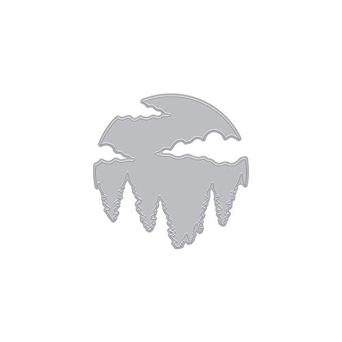 Briartw Tree Mountain Peak Metall-Stanzformen für Kartenherstellung, Prägeschablone, Stanzschablone, DIY, Scrapbooking, Papierhandwerk, Handarbeit, Stanzschablone, Scrapbook, Fotoalbum, Dekoration von Briartw