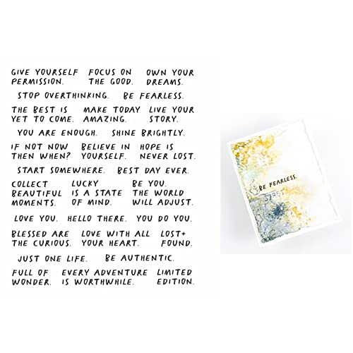 Briartw Words Phrases Greetings Wishes Blessings Clear Gummistempel DIY Scrapbooking Stempel Silikon Stempel Handwerk Karten Basteln Album Dekor Geschenk Papier Karte 15,2 x 19,1 cm von Briartw