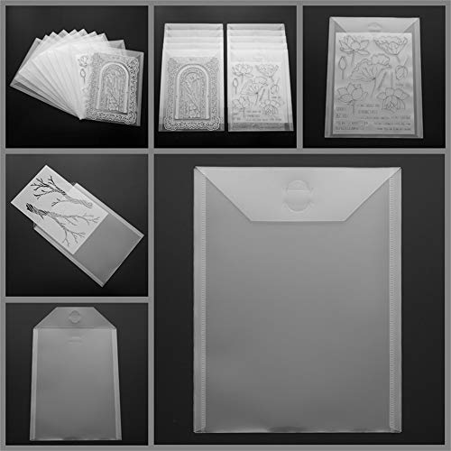Große Aufbewahrungsfächer für Stempel und Stanzformen, wiederverschließbar, transparent, Kunststoff, für Stanzformen, Schablonen, Album, Stempel, Bast Große Aufbewahrungsfächer für Stempel und Stanzformen, wiederverschließbar, transparent, Kunststoff, für Stanzformen, Schablonen, Album, Stempel, Bast von Briartw