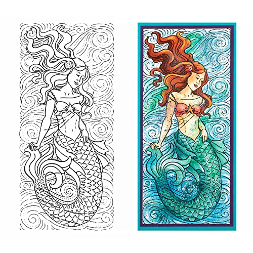 Meerjungfrau Meereswellen Mädchen Klarer Gummistempel 4,2 x 8,5 Zoll DIY Scrapbooking Stempelsiegel Silikonstempel Handwerk Kartenherstellung Kunstalbum Dekor Geschenkpapierkarte Meerjungfrau Meereswellen Mädchen Klarer Gummistempel 4,2 x 8,5 Zoll DIY Scrapbooking Stempelsiegel Silikonstempel Handwerk Kartenherstellung Kunstalbum Dekor Geschenkpapierkarte von Briartw