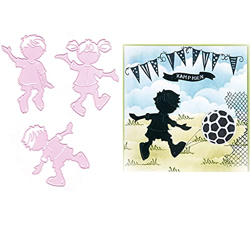 Metall-Stanzformen für Jungen und Mädchen, zum Herstellen von Karten, Prägeschablonen, Stanzschablonen, Handarbeit, Scrapbooking, Fotoalbum, Dekoration, Papierkarten, Dekoration Metall-Stanzformen für Jungen und Mädchen, zum Herstellen von Karten, Prägeschablonen, Stanzschablonen, Handarbeit, Scrapbooking, Fotoalbum, Dekoration, Papierkarten, Dekoration von Briartw