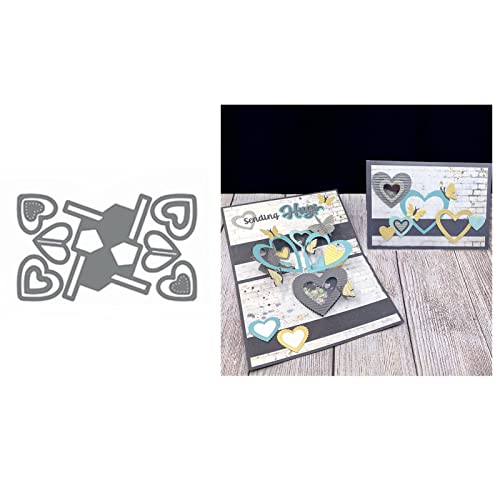 Metall-Stanzschablonen-Set mit Herzen, zum Basteln, Scrapbooking, Prägeschablonen, Kartenherstellung, Album, Stanzformen, Bastelarbeiten, Papier, Grußkarten, Geschenkkarten Metall-Stanzschablonen-Set mit Herzen, zum Basteln, Scrapbooking, Prägeschablonen, Kartenherstellung, Album, Stanzformen, Bastelarbeiten, Papier, Grußkarten, Geschenkkarten von Briartw