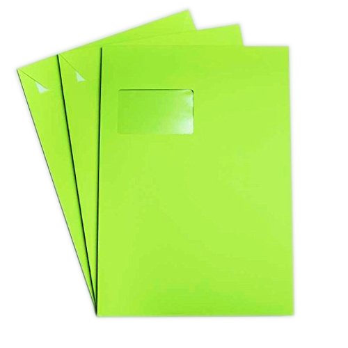 50 Versandtaschen DIN C4 Gras Grün 120 g/m² - 229 x 324 mm 22,9 x 32,4 cm - selbstklebend mit Abziehstreifen - mit Fenster 50 Versandtaschen DIN C4 Gras Grün 120 g/m² - 229 x 324 mm 22,9 x 32,4 cm - selbstklebend mit Abziehstreifen - mit Fenster von Briefumschläge24Plus