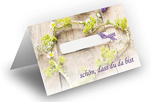 Briefumschläge24Plus Tischkarten Platzkarten Namens Karten für Hochzeit Geburtstag Feier Taufe Kommunion Konfirmation Firmung Jugendweihe, 25 Stück Premium Qualität, Blumen-Dekor, Grün mit Schleife Briefumschläge24Plus Tischkarten Platzkarten Namens Karten für Hochzeit Geburtstag Feier Taufe Kommunion Konfirmation Firmung Jugendweihe, 25 Stück Premium Qualität, Blumen-Dekor, Grün mit Schleife von Briefumschläge24Plus
