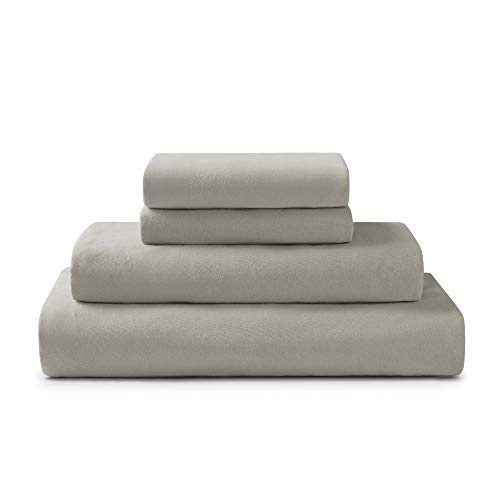 Brielle Home Bettwäsche-Set aus Jersey-Strick, Baumwolle, atmungsaktiv, weich, T-Shirt-Stoff – Dampfgrau, Queensize-Bett Brielle Home Bettwäsche-Set aus Jersey-Strick, Baumwolle, atmungsaktiv, weich, T-Shirt-Stoff – Dampfgrau, Queensize-Bett von Brielle Home