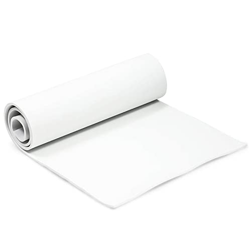 Weiße EVA-Schaumstoff-Blätterrolle für Cosplay-Kostüme, Bastelprojekte (5 mm, 34,9 x 98,8 cm) von Bright Creations
