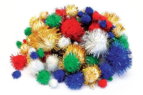 Bright Ideas BI8023 Pompons, Glitzer, sortiert, PK100 Bright Ideas BI8023 Pompons, Glitzer, sortiert, PK100 von Bright Ideas