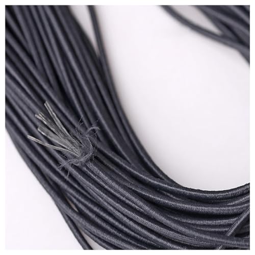 BrightGlow Armband Elastisch Schnur Schmuckherstellung 2mm Perlenschnur Elastische Schnur Perlenschnur zum Auffädeln Handwerk Schnur Gummiband für DIY Handwerk, Kleidung, Halsketten #1Grau 20M von BrightGlow