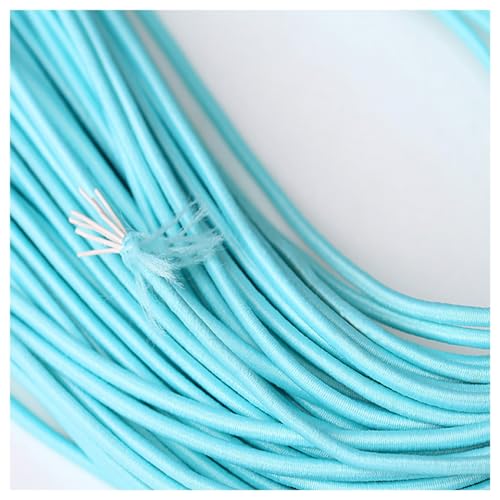 BrightGlow Armband Elastisch Schnur Schmuckherstellung 2mm Perlenschnur Elastische Schnur Perlenschnur zum Auffädeln Handwerk Schnur Gummiband für DIY Handwerk, Kleidung, Halsketten Blau 25M von BrightGlow