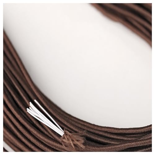 BrightGlow Armband Elastisch Schnur Schmuckherstellung 2mm Perlenschnur Elastische Schnur Perlenschnur zum Auffädeln Handwerk Schnur Gummiband für DIY Handwerk, Kleidung, Halsketten Curry 25M von BrightGlow